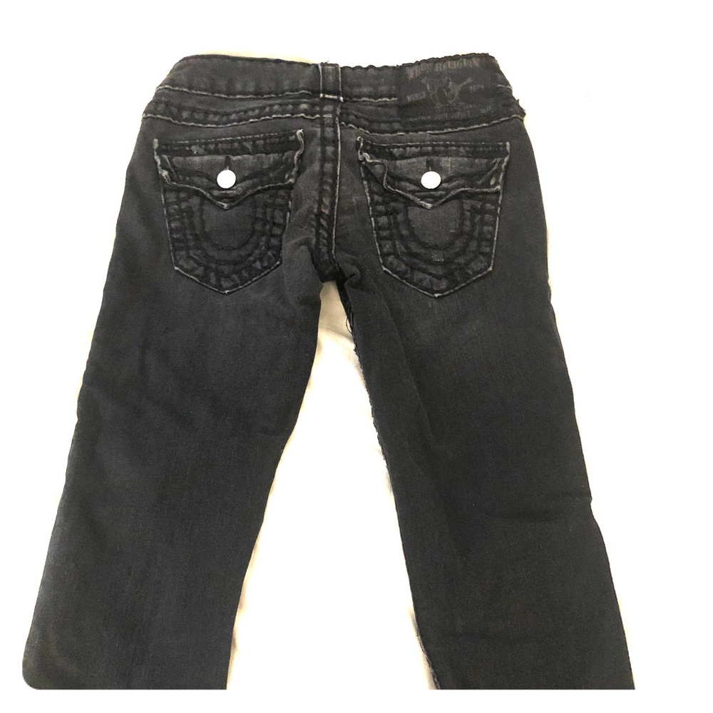 True Religions Black Faded Wash Jeans